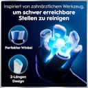 Oral-B iO Series 6 Elektrische Zahnbürste/Electric Toothbrush, 2 Aufsteckbürsten, 5 Putzmodi für Zahnpflege, Display & Reiseetui, Valentinstagsgeschenk für Ihn/Sie, Designed by Braun, black lava - 15