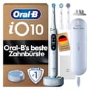 Oral-B iO Series 10 Elektrische Zahnbürste — Electric Toothbrush, Inkl. 3 Aufsteckbürsten, iOSensen, Lade-Reise-Etui — 7 Putzmodi für Zahnpflege, Zahnbürste Elektrisch, Designed by Braun, Weiß - 1