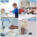 2 Pzs Bandejas para Dejar Joyas Cuenco de Cerámica Decorativo Plato de Joyería, Organizador de Llaves Anillos Collares Adornos Pequeños Trinket, Formas de Conchas y Estrellas de Mar (12.5-13.5CM) - 4