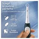 Oral-B iO 2 DUO Spazzolino Elettrico Oral B, Nero e Verde, 2 Testine Di Ricambio e Spazzolini, Custodia Da Viaggio, Porta Ricarica Da Viaggio. Delicato sulle Gengive, Sensore di Pressione - 3