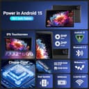 MUISOO Tablet 10 Inch Android 15, Tablets 16GB RAM 1TB Expandable, Android Tablet 1332 * 800 HD, 5G WiFi, BT5.4, 5MP Dual Camera, Tab PC 5000mAh Battery, GMS Widevine L1 (Black) - 2