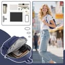 AOTIAN Nylon Lightweight Sturdy Little Casual Backpack 7 L Deep Blue - 7