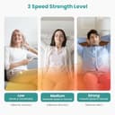 Nekteck Shiatsu Neck and Back Massager with Soothing Heat, Electric Deep Tissue 3D Kneading Massage Pillow for Shoulder, Leg, Full Body Muscle Pain Relief, Car, Office and Home Use (Blue) - 4