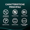 Hisense RS711N4ACE Frigorifero Side by Side, Grande capacità 550 litri, Inox, Total No Frost, Convert active zone, Classe E, Motore Inverter, Controllo Elettronico Touch, Cassetto Fresh Crisper - 3