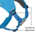 Ruffwear Web Master Multi-Use Dog Harness, Rugged Environments, Working Dogs, Medium Breeds, Adjustable Fit, Size: XX-Small (33-43 cm), Blue Dusk - 4