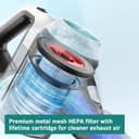 Bosch Unlimited 7 Aqua BCS71HYGGB Cordless Vacuum cleaner with additional 2in1 Vacuum and Mop head, Flex Tube, Interchangeable 18 V Battery, 40 minutes run time - White - 11