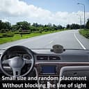 MOCNT Kit de Sensor de Aparcamiento Coche 4 Sensores de Aparcamiento Sistema Radar Inverso Traseros Sensores de Estacionamiento Marcha Atrás Alarma de Sonido Negro - 6