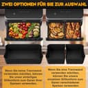 COSORI Heißluftfritteuse Zubehör für COSORI Dual Blaze TwinFry XXL 10L - COSORI Heißluftfritteuse 10L Airfryer Silikonform Zubehör(1x10L & 2x5L) - mit Grillrost, Weiteres Zubehör - 5