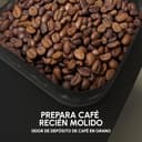 KRUPS Coffee Crush, Cafetera Superautomática, Café en Grano y Molido, 15 Bares, 3 recetas de café, 3 niveles de temperatura y de molienda, Pantalla táctil, Compacta 15 cm de ancho, Negro, SA4028E0 - 5