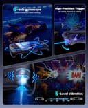 Gammeefy Switch 2 Controller - Hall Effect Joystick - One Piece Switch Joypad Replacement to Switch 2 Pro Controller's Feel, with 9 RGB Lighting, Turbo, KeyLinker App, Program - 6