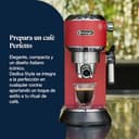 De'Longhi Dedica - Cafetera de Bomba de Acero Inoxidable para Café Molido o Monodosis, Cafetera para Espresso y Cappuccino, Depósito de 1.3 Litros, Sistema Anti-goteo, EC685.R, Rojo - 2