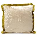 Kare Design Kissen Cannes Puder, Weiß, 45x45cm, Zierkissen, Dekokissen, Couchkissen mit Reißverschluss, Samtbezug - 1