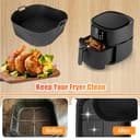 Silikonform Heißluftfritteuse Zubehör für Philips Airfryer 5000 Serie XXL, 7,2L ‎HD9285/90, Air Fryer Silikon Einsatz, Backform Zubehör für Philips 5000 Series ‎HD9285/90 Philips 7.2L - 7