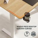 FLEXISPOT FQ Pro Escritorio Elevable Eléctrico 120x60cm, Mesa Elevable con Tablero Entero, Retroceso Ante Obstáculos, 4 Función de Memoria, Standing Desk para Oficina & Hogar y Teletrabajo, Arce - 6