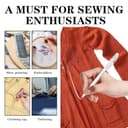 Bolígrafos de Marcado de Tela Borrables, Bolígrafos Borrables por Calor, Rotuladores de 4 Colores para Marcar Tejidos con 20 Recambios, para Cuero, Ropa, Costura, Confección - 5