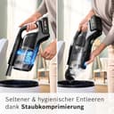 Bosch Akku-Staubsauger Unlimited 10 BTS1042WAC, Testsieger, kabellos, MicroClean Technology, TFT Display, HEPA-Filtersystem, 10 Jahre Motorgarantie, 2x 4 Ah Akku, LED-Licht, Schnellladegerät, weiß - 6
