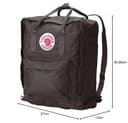 Fjällräven Kånken Mochila de senderismo, Unisex Adulto, Negro (Black), 16 L (38 x 27 x 13 cm) - 6