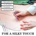 Bolígrafos de Marcado de Tela Borrables, Bolígrafos Borrables por Calor, Rotuladores de 4 Colores para Marcar Tejidos con 20 Recambios, para Cuero, Ropa, Costura, Confección - 6