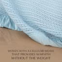 The Wool Company | Luxury Cellular Pure Wool Blanket | Double Bed Size 230x255cm | Traditionally Crafted Warm & Breathable Throw Blanket with Soft Satin Binding | Bed and Sofa Throw | Made in England - 5