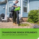 Greenworks 40V Aspiratore Soffiatore a Batteria per Foglie, Motore Brushless, 280km/h, 9,63m³/min, Sacco di Raccolta da 45L, Due Batterie 2Ah e Caricabatterie, Garanzia 3 Anni GD40BVK2X - 7