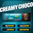 Enervit Pure-Pro Protein Bar 36% Creamy Choco, Barrette Proteiche con Copertura Croccante, 20g di Proteine, Carica Proteica Post Allenamento, Senza Glutine e Senza Zucchero, 25 Barrette da 55g - 2