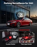 REDTIGER 4K 3 Channel Dash Cam 5G WiFi Built-in GPS, Included 64GB Card, 2160P+1080P+1080P Front and Rear Inside, Loop Recording, Triple Car Camera with 3 Inch Screen, IR Night Vision, Parking Mode - 7