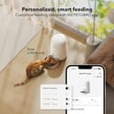 PETLIBRO Automatic Cat Feeder, Battery Operated, Smart WiFi App Control, Wireless Dry Food Auto Dispenser, Compact Design, Timed Biscuit Feeding, Easy to Use, Portion Adjustable (White, 2L) - 4