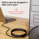 Kiuet 5M Link Cable Compatible with Meta/Oculus Quest 3/Quest 2/Pro/PICO4 Accessories VR Headset, High Speed Data Transfer Cord USB 3.0 Cable Type C Light for Gaming PC/Steam VR - 3