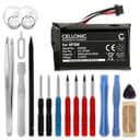CELLONIC 1x Battery for GPS/Navigation Compatible with TomTom Rider 550, Rider 500, Rider 400, LHA11133000 - (2500mAh, 3.7V) + Tool-kit 17pcs - 1