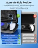 FYOUNG Tasche Zubehör für PlayStation Portal, Full Protection Bundle mit Schutz Glas Bildschirmschutz, klare Hülle, Hartschale Portable Reisetasche für PS5 Portal Remote Player - 4