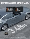 AstroAI Kompressor Auto Autoreifen Pumpe Luftpumpe 10,3 bar 12V DC mit Echtzeit-LCD-Display Voreingestellter Reifendruck Abschalautomatik Luftkompressor für Auto, Fahrräder, Motorrad, Ball - 5