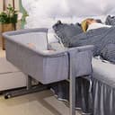 Willonin Culla Co-sleeping con materasso e zanzariera 2 in 1 Lettino Co-sleeping per neonati da 1 a 36 mesi (96 * 57 * 77cm) - 1