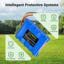 18.5V 4000mAh Ersatz Li-ion Akku für Husqvarna Automower 310, 315, 420, 430X, 440, 450X, für Gardena Sileno R100Li, R130Li, R160Li, Rasenmäherroboter Akku für 584 82 28-01, 589 58 62-01 - 5