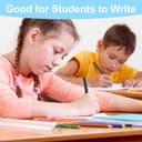 AOZUO Bolígrafos mágicos y recambios para cuaderno de práctica mágica, libros de trabajo de escritura a mano ranurados para niños, libro de práctica de escritura que desaparece, bolígrafo de tinta - 5