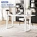FLEXISPOT Electric Standing Desk 140x70cm with 4-legs and Dual Motors, Dining Room Table, Height Adjustable Desk for Home Office, White - 2