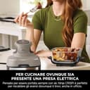 Ninja CRISPi Friggitrice ad Aria Portatile, 3.8L, 4 in 1: Frittura, Cottura Arrosto, Mantiene Cibo Caldo e Croccante, Compatta, 2 Contenitori Vetro Rimovibili, 1700W, Pietra FN101EUST - 9