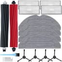 AiLomey Zubehör für Roborock S8 / S8 +, Ersatzteile für Roborock S8 Pro Ultra, 2 Hauptbürste, 4 Wischtücher, 4 Filter, 4 Seitenbürsten - 1