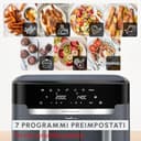 Moulinex Dual Easy Fry XXL, Friggitrice ad Aria 11 Litri, Doppio Cestello Antiaderente Lavabile in Lavastoviglie, Basso Consumo Energetico, 7 Modalità, App Ricette, Colore Java Pepper, EZ942B - 3