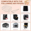 YQL Airfryer zubehör für Philips XL/Russell Hobbs Heißluftfritteuse XXL 8L, 304 Edelstahl Airfryer Grillrost mit 5 Spieße, Heißluftfritteuse Zubehör für Ninja/COSORI Turbo Tower Pro Smart 10,8L - 3