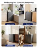 Upstreman 71L Frigorífico Sin Congelador, 1-10°C 7-niveles Regulación de Temperatura, LED-Beleuchtung, 40 dB Silencioso, Energéticamente Eficiente para Dormitorio, Oficina, Cocina, CR71-Gris Oscuro - 8