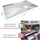 Beurbcikue N710-0093 Grill Drip Pan for Napoleon Prestige 500 Pro 500 (Models After 2017) Front Pull Grease Tray BBQ Replacement Parts for Napoleon Grill Accessories - 2