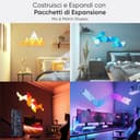 Nanoleaf Shapes Mini Triangle Starter Kit, 9 Mini Triangoli Luminosi LED RGBW Smart, Applique da Parete Interno Modulari, Luci Led 16M Colori WiFi, Funziona con Alexa, Sincronia Musica e Monitor - 3