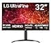 LG UltraFine Monitor 32UR550K-B - 4K UHD VA 32 inch, 60Hz, 4ms GtG, HDR10, Home/Office Display, Tilt/Height/Pivot Adjustment, Built-in Speakers, HDMI, DP, Black - 1