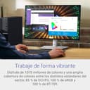 Dell U2424H UltraSharp 24" Full HD (1920x1080) Monitor, 120Hz, IPS, 5ms, 100% sRGB, 2x USB-C, 2x DisplayPort, HDMI, 3x USB, 3 Años de Garantía, Plata - 3