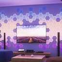 Nanoleaf Shapes Hexagon Erweiterungspack, 25 zusätzliche LED Panels - Smarte Modulare RGBW WLAN 16 Mio. Farben Wandleuchte Innen, Musik & Bildschirm Sync, Funktioniert mit Alexa, Deko & Gaming - 2