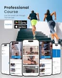 RENPHO Massage Gun Deep Tissue with Smart App and Bluetooth,Muscle Massage Gun with 5 Speeds 5 Massager Heads,10mm Amplitude Percussion Massager with Carry Case,for Gym Muscle Relaxation,Great Gifts - 3