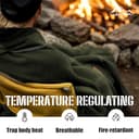 Molithe Decke aus 100% Wolle, 160 x 220 cm, warm, dick, waschbar, Militär-Wolldecke, ideal für Camping, Outdoor, Sportveranstaltungen, Survival-Kits - 5