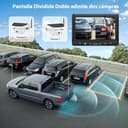 VASTEND Telecamera Retromarcia Wireless Solare con Monitor 7", Sistema di Retromarcia Digitale HD 1080P, Batteria 10000mAh & Attacco Magnetico, IP69K Impermeabile per Camper, Camion, Rimorchio - 7