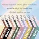 Pelle PU Borsa Tracolla In Pelle PU Cinghia Da Tasca Tracolla Per Cambiare Tracolla Per Borse Donna Ampio Colorato PP-LT-0004-014 Leder Schulterriemen Taschenriemen Umhän - 4