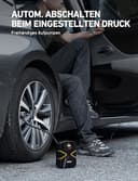 AstroAI Kompressor Auto Autoreifen Pumpe Luftpumpe 10,3 bar 12V DC mit Echtzeit-LCD-Display Voreingestellter Reifendruck Abschalautomatik Luftkompressor für Auto, Fahrräder, Motorrad, Ball - 3